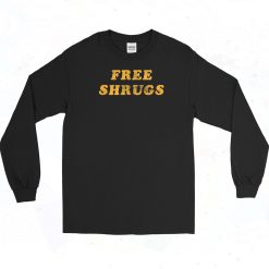 Free Shrugs Vintage 90s Long Sleeve Shirt