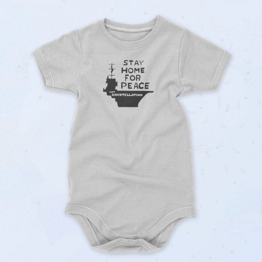 Stay Home For Peace Joan Baez Baby Onesie