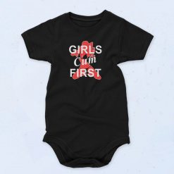 Girls Cum First Baby Onesie