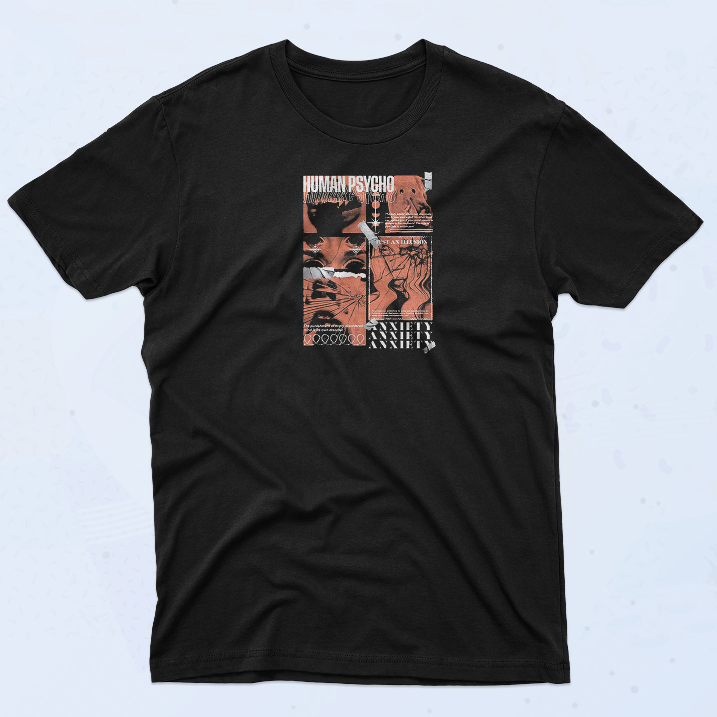 Human Anxiety T Shirt - 90sclothes.com