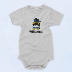 Unbreakable Ukraine Flag Baby Onesie