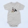 Bald Mickey Mouse Ears Baby Onesie
