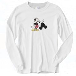 Bald Mickey Mouse Ears Long Sleeve Shirt