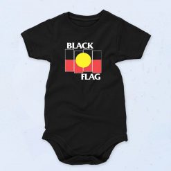 Black Flag Aboriginal X Flag Baby Onesie