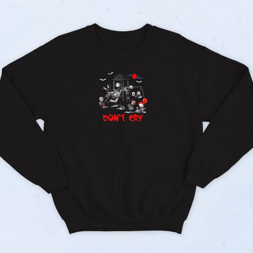 Dont Cry Clubhouse In Park Halloween Sweatshirt