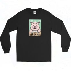 Ninja Pig Vintage Long Sleeve Shirt