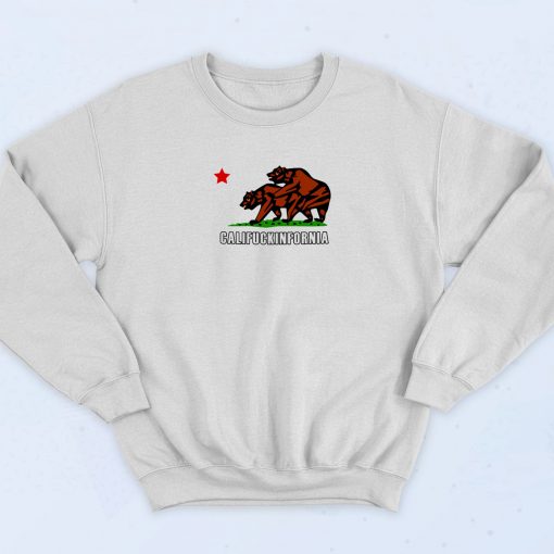 Bear Califucinfornia Parody Sweatshirt
