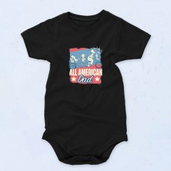 Fathers Day Homer All American Dad Baby Onesie