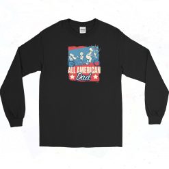Fathers Day Homer All American Dad Long Sleeve Shirt