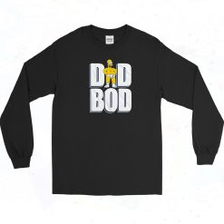 Simpsons Homer Dad BOD Fathers Day Long Sleeve Shirt