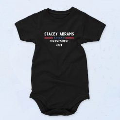 Stacey Abrams 2024 For President Baby Onesie