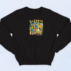 The Simpsons Springfield Group Montage Tricko Bart Homer Sweatshirt