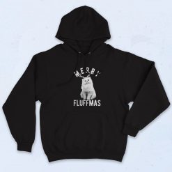 Merry Fluffmas Funny Cat Hoodie