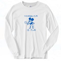 Vandalism is Fun Mickey Long Sleeve Shirt