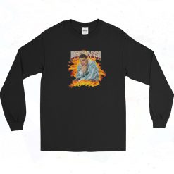 Degrassi Flames Drake Rertro Long Sleeve Shirt