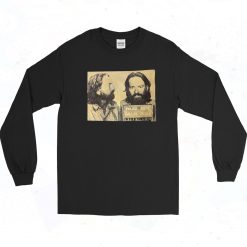 Willie Nelson Mugshot Vintage Long Sleeve Shirt