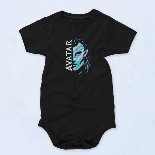 Avatar Face The Way Of Water 90s Baby Onesie