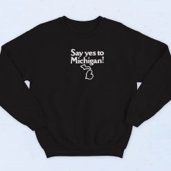 Jack White Say Yes To Michigan 90s Retro Sweatshirt