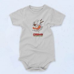 Courage the Cowardly Dog 90s Baby Onesie