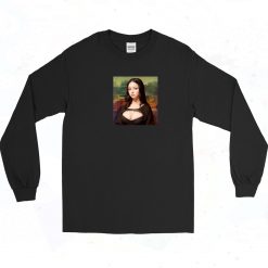 Mona Lisa Version Ai 90s Long Sleeve Shirt