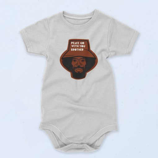Gil Scott Heron peace go with you brother Vintage Baby Onesie