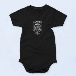 Harry Potter Dumbledore Happiness Quote 90s Fashion Baby Onesie