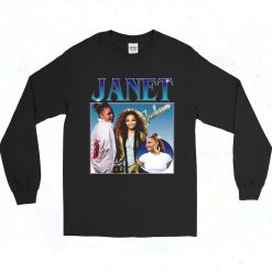 Janet Jackson Homage Style 90s Long Sleeve Shirt