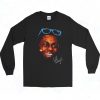 Lil Wayne Face Photoshoot 90s Long Sleeve Shirt
