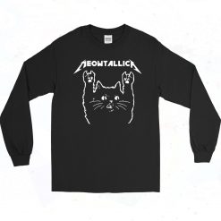 Meowtallica Parody 90s Long Sleeve Shirt