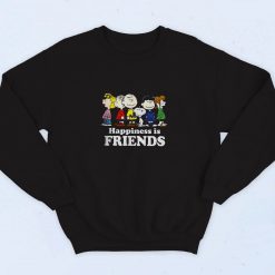Peanuts Happiness Is Friends 90s Sweatshirt Streetwear