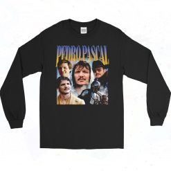 Pedro Pascal Collage Homage 90s Long Sleeve Shirt