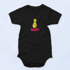 Pineapple Slut Funny 90s Fashion Baby Onesie