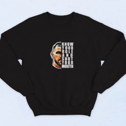 Travis Kelce Know Your Role And Shut Your Mouth 90s Sweatshirt Streetwear