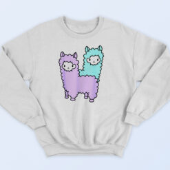 Cute Kawaii Llama 90s Sweatshirt
