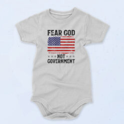 Fear God Not Goverment 90s Baby Onesie
