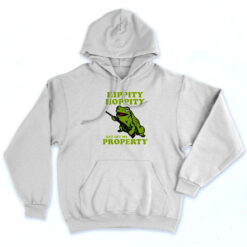 Frog Hippity Hoppity Get Off My Property 90s Hoodie Style