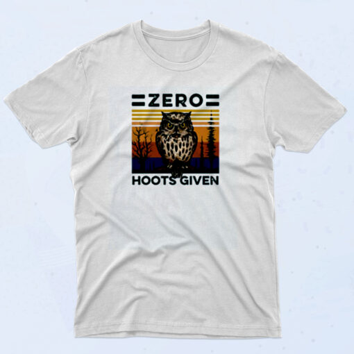 Owl Zero Hoots Given 90s T Shirt Style