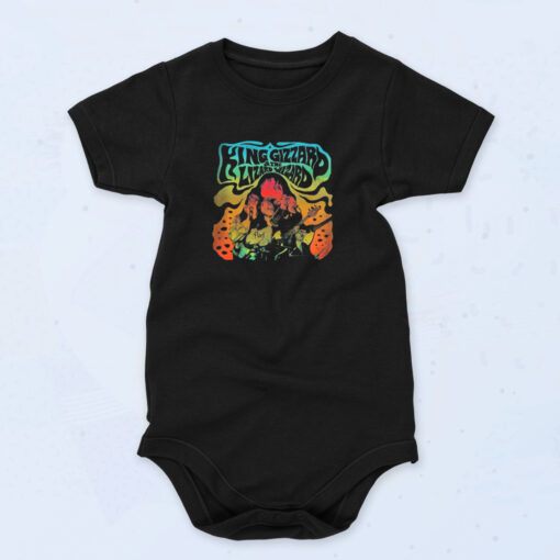 King Gizzard And The Lizard Wizard Psychedelic Vintage Band Baby Onesie
