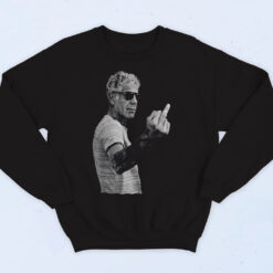 Anthony Bourdain Middle Finger Cotton Sweatshirt