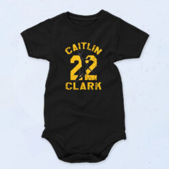 Caitlin 22 Clark Basket 90s Baby Onesie