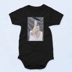Dylan Rieder Middle Finger 90s Baby Onesie