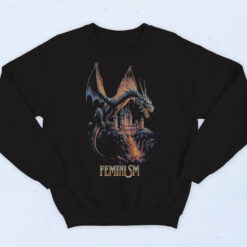 Feminism Dragon Fantasy Cotton Sweatshirt