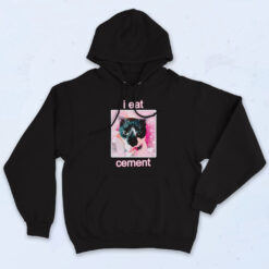I Eat Cement Cat Lover Vintage Graphic Hoodie