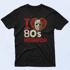 I Love 80s Horror Jason Voorhees Halloween 90s Oversized T shirt