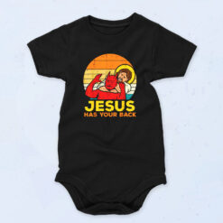 Jesus Has Your Back Jiu Jitsu 90s Baby Onesie