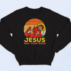Jesus Has Your Back Jiu Jitsu Cotton Sweatshirt