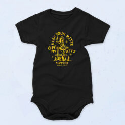 Keep Your Mitts Off My Bits Women's Rights 90s Baby Onesie