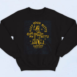 Keep Your Mitts Off My Bits Women's Rights Cotton Sweatshirt
