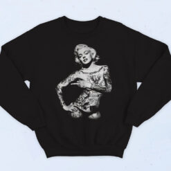 Marilyn Monroe Ink Tattoo Cotton Sweatshirt