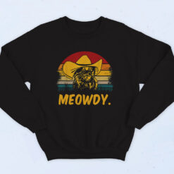 Meowdy Cowboy Cat Cotton Sweatshirt